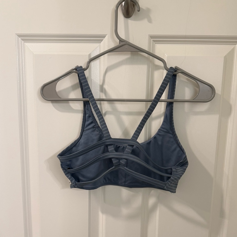 Vuori stripe Yosemite bra smoke blue stripe size S - Picture 2 of 3